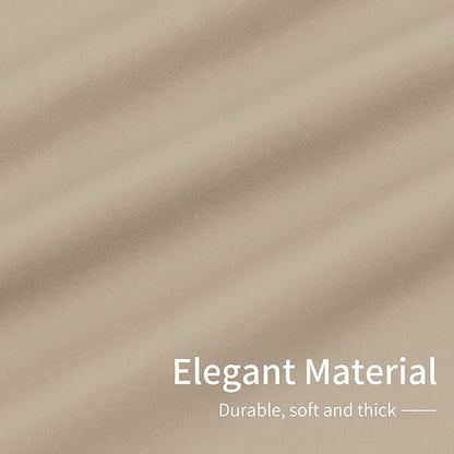 Easy-Going Blackout Curtains for Bedroom, Solid Thermal Insulated Grommet and