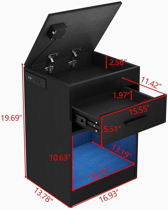 Auromie Set of 2 Nightstand