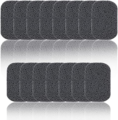 15 Piece Soap Savers Pads Gray BPA Free Soap Holder for Bar Soap Non-Slip Self Draining Soap Dish Soap Lift for Shower Kitchen Bathroom Soap Tray Bulk Accessories