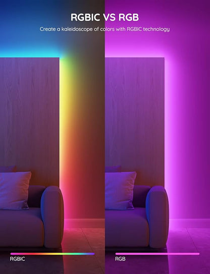 Govee RGBIC LED Strip Lights, 65.6ft Smart LED Lights