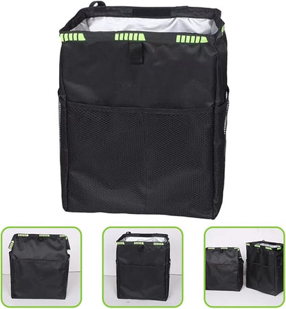 Waterproof Car Backseat Hanging Bag, Large Capacity Back Seat Organizer and Storage, Multipurpose Auto Storage Organizer with Trash Can for Travel and Daily Use