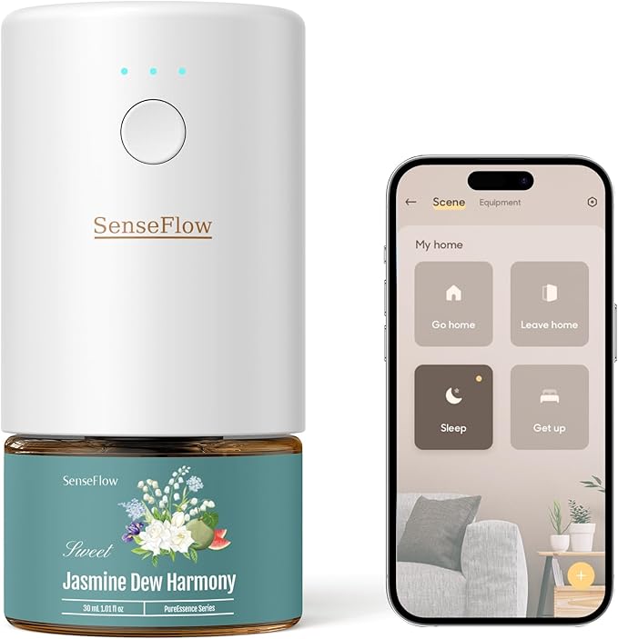 SF101S Pro Smart Waterless Essential Oil Diffuser, Plug in Aromatherapy