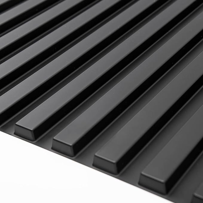 Art3d Slat Wall Panel, 3D Fluted Textured Panel 12-Tile 19.7 x 19.7in.