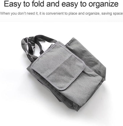 Car Trunk Organizer and Storage, Backseat Hanging Organizer for SUV, Truck, MPV, Waterproof, Collapsible Cargo Storage Bag with 4 Pockets, Car Interior Accessories (Gray)