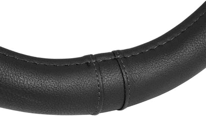 Motor Trend Ergonomic Grip Steering Wheel Cover/Protector for Small Size Steering Wheels in Cars, SUVs, Boats (13.5-14.5") (Grip Drive Pro Comfort Grip (Black/Black Stitching))