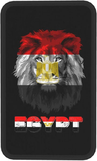 Vintage Egypt Egyptian Flag Lion Head Auto Center Console Armrest Cover Car Handrail Box Cushion Pad Mat Universal Fit Most Vehicle Sedan Truck SUV Soft Comfort Decor Accessories