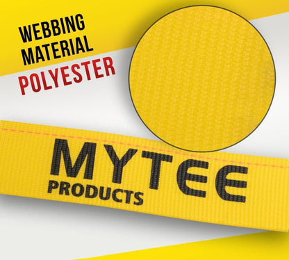 Mytee Products 8 Pack 2"x122.5" Pallet Rack Safety Straps for 10 ft Pallet Bays - 2400 lbs Breaking Strength Rack Safety Straps for Holding Pallets in Place - Warehouse Storage Shelving Accessories