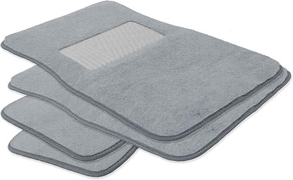 FH Group F14403GRAY Gray Carpet Floor Mat with Heel Pad (Deluxe)