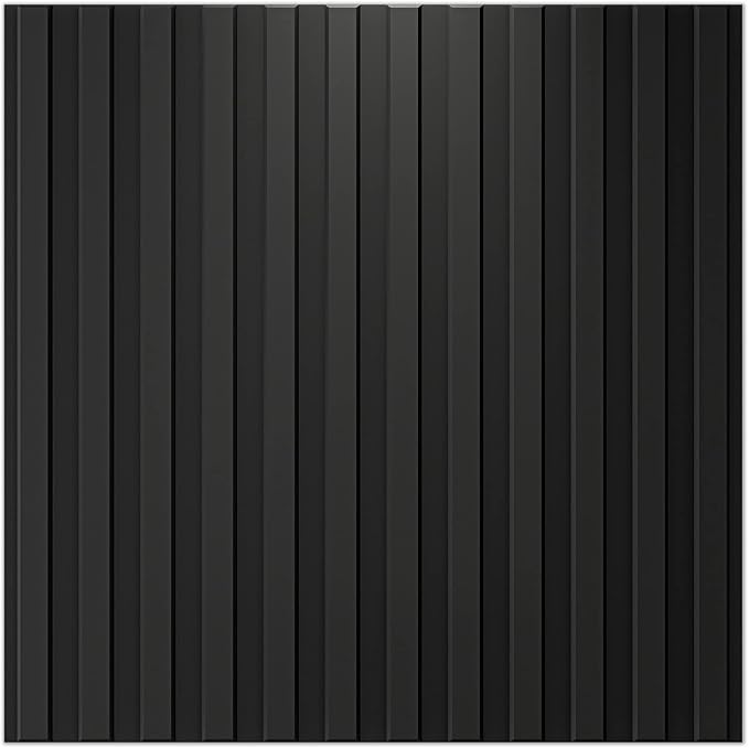 Art3d Slat Wall Panel, 3D Fluted Textured Panel 12-Tile 19.7 x 19.7in.
