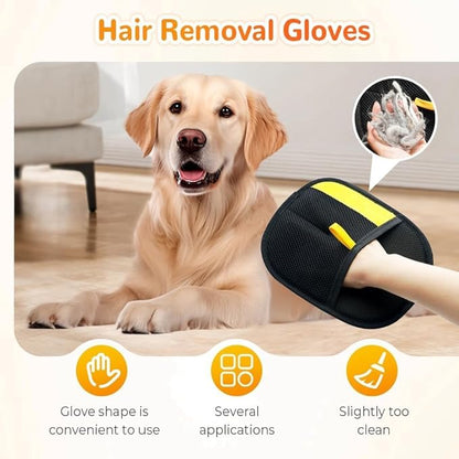 Pet Hair Removal Glove for Dogs & Cats – 1 PC Single Grooming Mitt, Double-Sided Electrostatic Design, Reusable, Washable, Gentle Massage