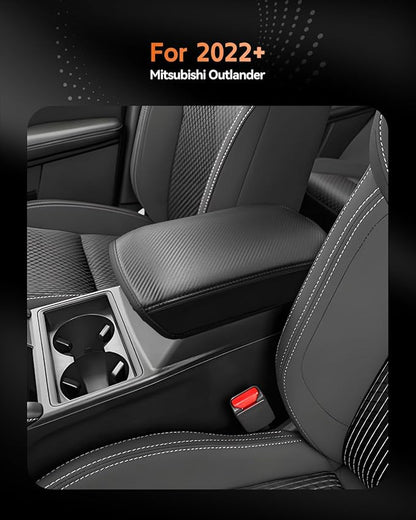 CDEFG for Mitsubishi Outlander Accessories 2025 2024 2023 2022 Center Console Car Armrest Cover (SE/Black Edition/SEL) Console Protector Pad Arm Rest Interior (Not for Outlander Sport)