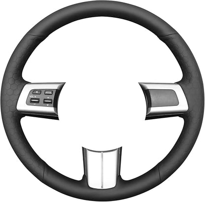 MEWANT Car Steering Wheel Cover for Mazda MX-5 2016 2017 2018 2019 Hand-Stitched Leather Car Steering Wheel Wrap