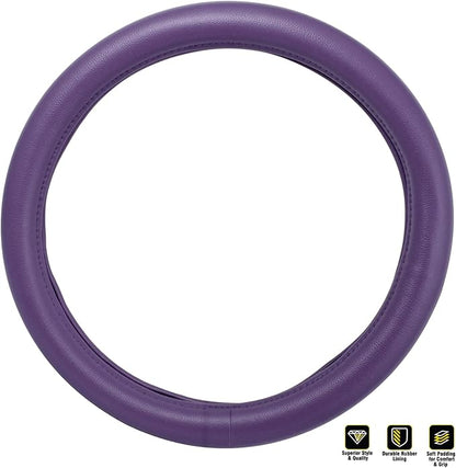 GG Grand General 54069 18 inches Deluxe Steering Wheel Cover Full Purple with Purple Stitching