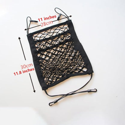 Car Mesh Organizer for Honda Ridgeline 2005-2025 YD/YK,Seat Back Net Bag,Barrier of Backseat Pet Kids,Cargo Tissue Purse Holder,Driver Storage Elastic Netting Pouch,A-Big