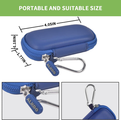 USB Flash Drive Case, SD Card Holder Compatible with Thumb Drive, Memory Cards, SDXC SDHC Storage Bag, Electronic Accessories Organizer for SanDisk for Samsung for Inland (Blue)