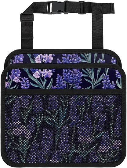 Lavenders Purple Dark Car Backseat Organizer PU Leather Automotive Back Seat Storage Bag Universal Hanging Garbage Box Travel Accessories Foldable