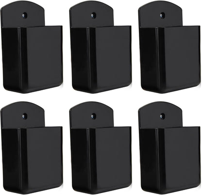Pack of 6 Self Adhesive TV Air Conditioner Remote Control Holder Wall Mount Storage Box Organizer