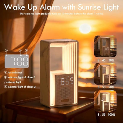 WILIT Digital Alarm Clock, Sunrise Alarm Clock