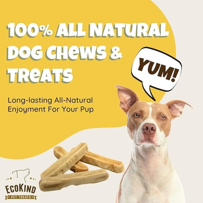EcoKind Premium Gold Yak Cheese Himalayan Dog Chews, Healthy Dog Treats for Small Dogs, All Natural, High Protein Dog Chew, Bacon, Small - 8 Chews