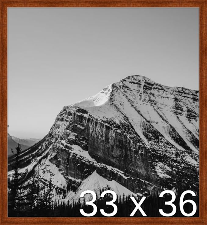 Frame It Easy 33 x 36 Russet Wood Frame