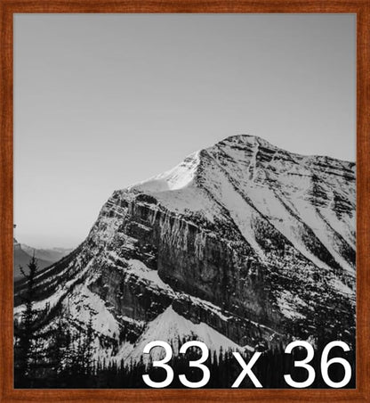 Frame It Easy 33 x 36 Russet Wood Frame
