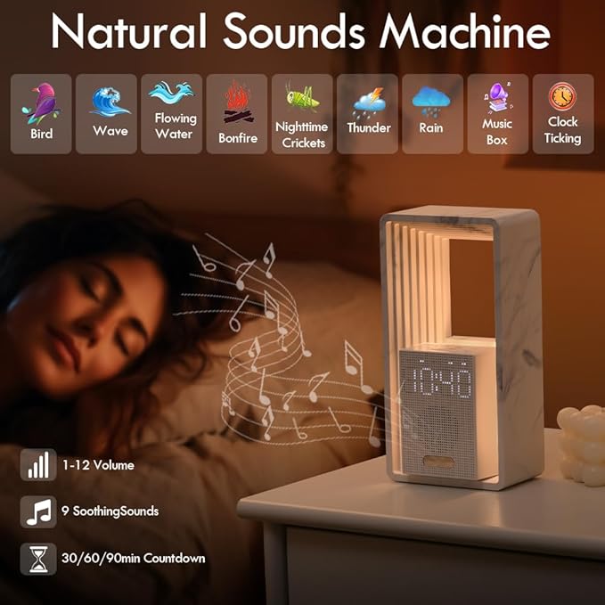 WILIT Digital Alarm Clock, Sunrise Alarm Clock
