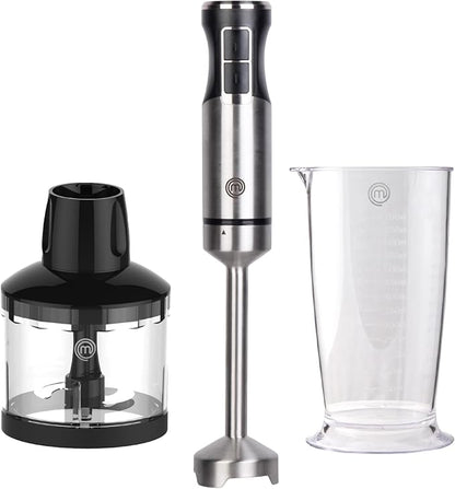 MasterChef Immersion Blender Handheld, Stainless Steel Hand Held Blending Stick