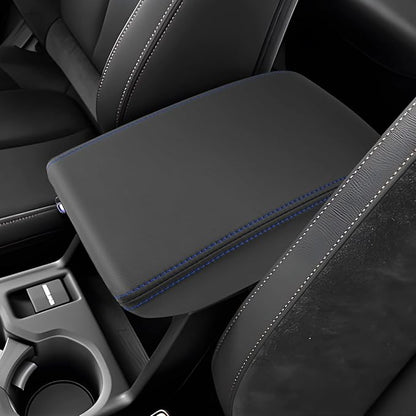 SXCY for 2025 Forester Armrest Cover for Forester 2025 Accessories [Not for 2026 Updated Center Console] 2025 Forester Center Console Cover 2025 Forester Middle Console Cover (Blue Line)