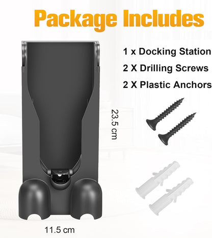 V11 Wall Mount Charger Holder for Dyson V11 V15 Vacuum Docking Station Bracket Attachment Charging Dock Accessories Replacement Part No. 970011-01/970011-02