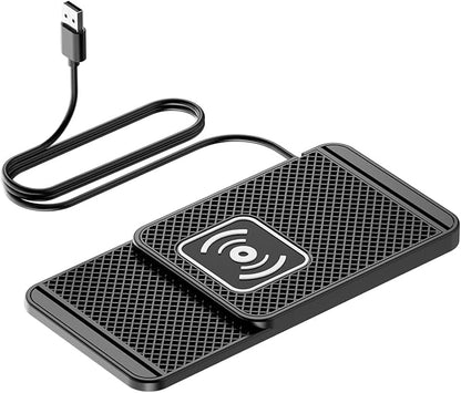 Wireless Charging Pad for Car for Kia Sportage 2018-2023 2024, 20W Fast Qi Car Ultra-Slim Wireless Charger Mat Non-Slip Silicone Dashboard Charging Pad,USB