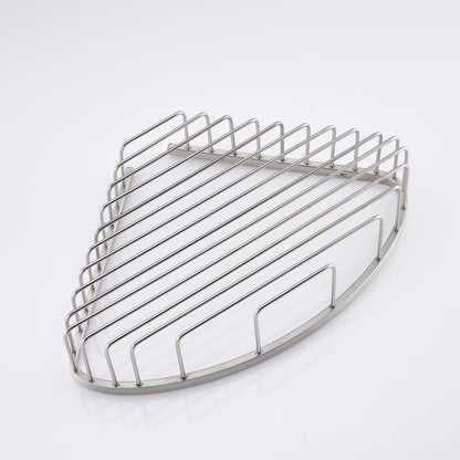 Bathroom Shower Caddy Corner Shelf, Corner-Hollow Design, Ultra Sturdy Rust-Proof Stainless Steel Shelf Organizer Shampoo Holder, Wall Mounted Storage Rack for Bathroom, Brushed Nickel