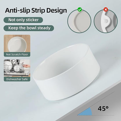 Ceramic Raised Dog Bowl Set, Elevated Dog Bowl