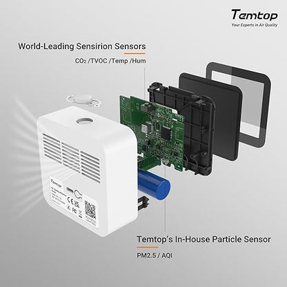 Temtop M10+ Indoor Air Quality Monitor, CO2 Monitor