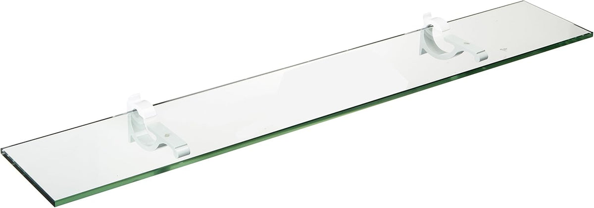 Spancraft Glass M-10x18-White Monarch Glass Shelf, White, 10" x 18"