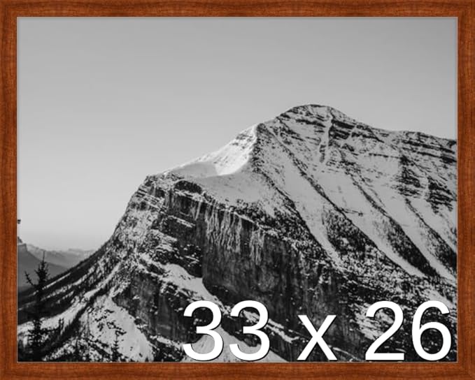 Frame It Easy 33 x 26 Russet Wood Frame