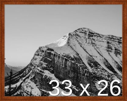 Frame It Easy 33 x 26 Russet Wood Frame
