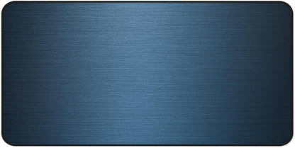 Brushed Metal Texture Desk Mat - Extended Mouse Pad & Desk Pad, Neoprene Surface, Non-Slip Rubber Base, Stitched Edges, Desk Protector for Keyboard & Mouse, Sizes 12x18/12x22/16x32 (Blue, 16x32)