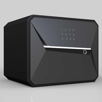 Y-Series Fingerprint Smart Safe Box Security Box with Key,1.2 Cubic,Safety Box for Home