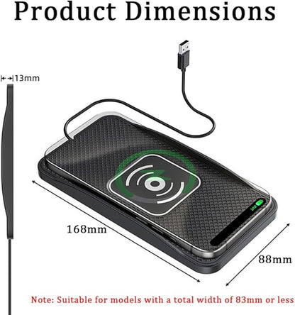 Wireless Car Charger Pad for Chevrolet Blazer Captiva Equinox Suburban/Bolt EUV 2000-2026, Type-C/USB 20W Car Wireless Charger Non-Slip Phone Charging Pad Car Accessories