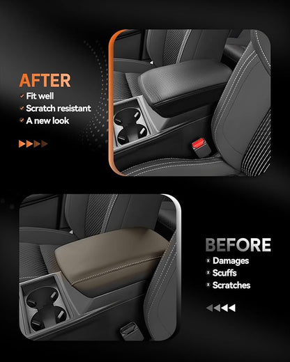 CDEFG for Mitsubishi Outlander Accessories 2025 2024 2023 2022 Center Console Car Armrest Cover (SE/Black Edition/SEL) Console Protector Pad Arm Rest Interior (Not for Outlander Sport)