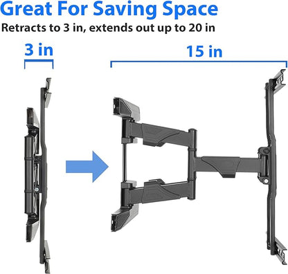 Mount Factory Heavy-Duty Full Motion TV Wall Mount