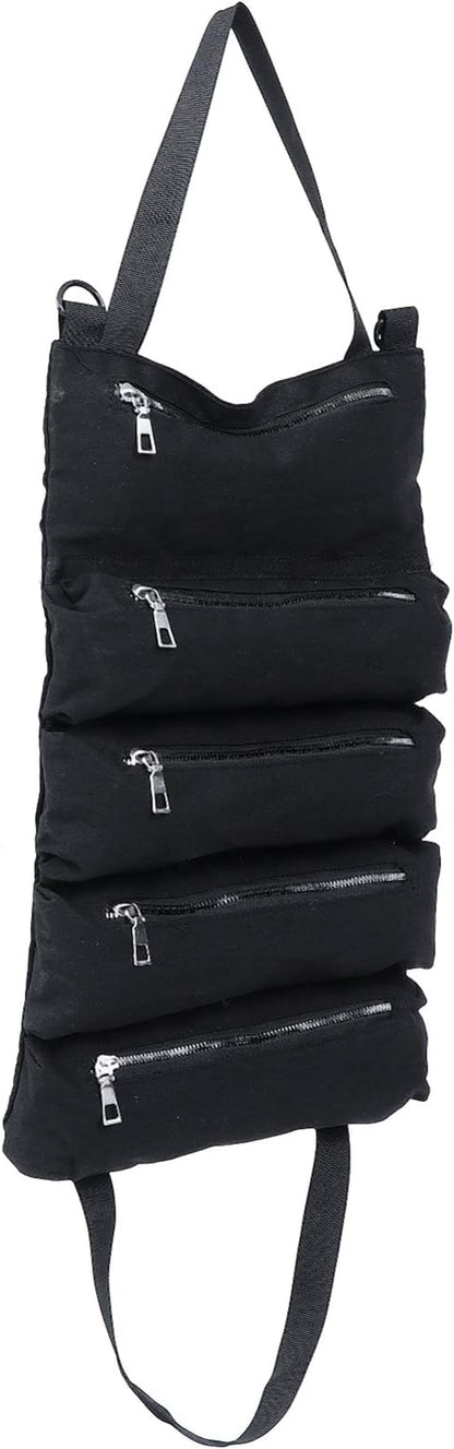 FAVOMOTO Car Seat Suspension Bag Foldable Auto Organizer for Wallet Phone Sunglasses Storage Space-Saving Rear Seat Hanging Storage Bag for Cars Suvs Trucks