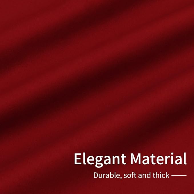 Easy-Going Blackout Curtains for Bedroom, Solid Thermal Insulated Grommet and