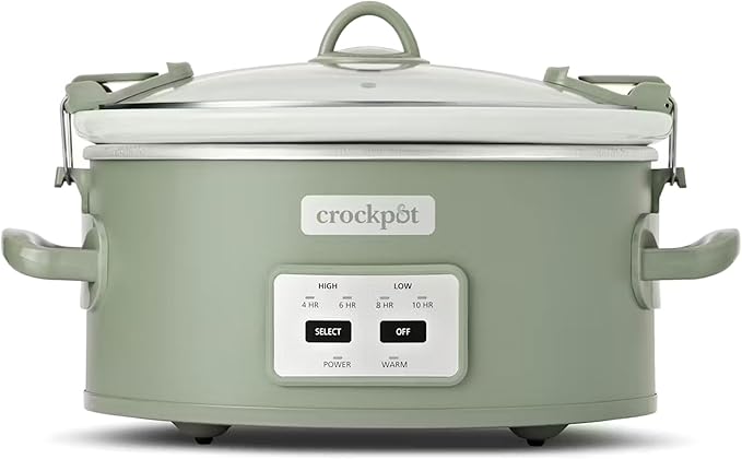 Crock-Pot Locking Lid 6qt Cook and Carry Programmable Slow Cooker Moonshine