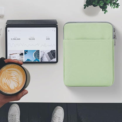 iPad mini 7 Sleeve, iPad mini Case Bag, Shockproof Tablet Sleeve for iPad mini 7,6,5,4 / Galaxy Tab A7 Lite 8.7" / Tab A 8.0" Protective Bag, Green