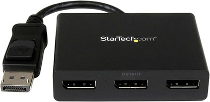 StarTech.com 3-Port DisplayPort 1.2 Splitter, DisplayPort to 3x DP
