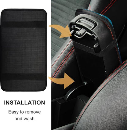 1pc Center Console Armrest Cover Pad 12.6x7.5 inch Sea Turtle Neoprene Car Armrest Cushion Waterproof Armrests Seat Box Cover Protector for Universal Cars Vehicles SUVs