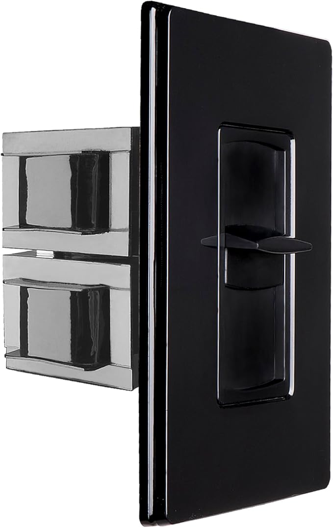 OSD 100W Sleek, Minimalist Design in Wall Volume Control, Slider Black