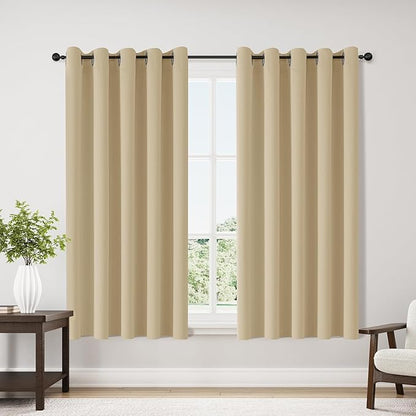 ChrisDowa Blackout Curtains 70 inches Wide