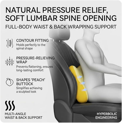 Car Headrest Pillow & Lumbar for Audi Q2 SUV 2016 2017 2018 2019 2020 2021 2022 2023, Car Seat Neck Pillow Back Support, Breathable All-Season Automotive Seat Cushions, 2PCS,B Gray